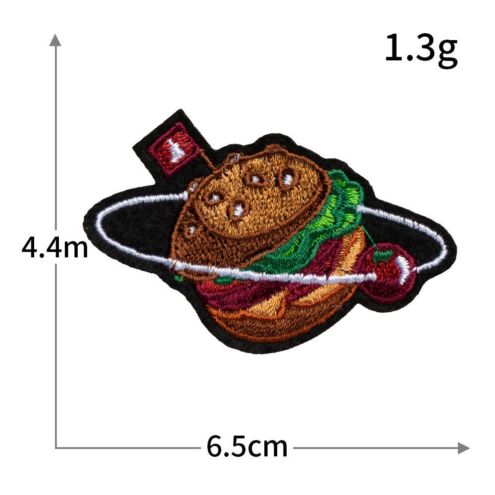 Wholesale Computer embroidery logo universe planet series cloth patch